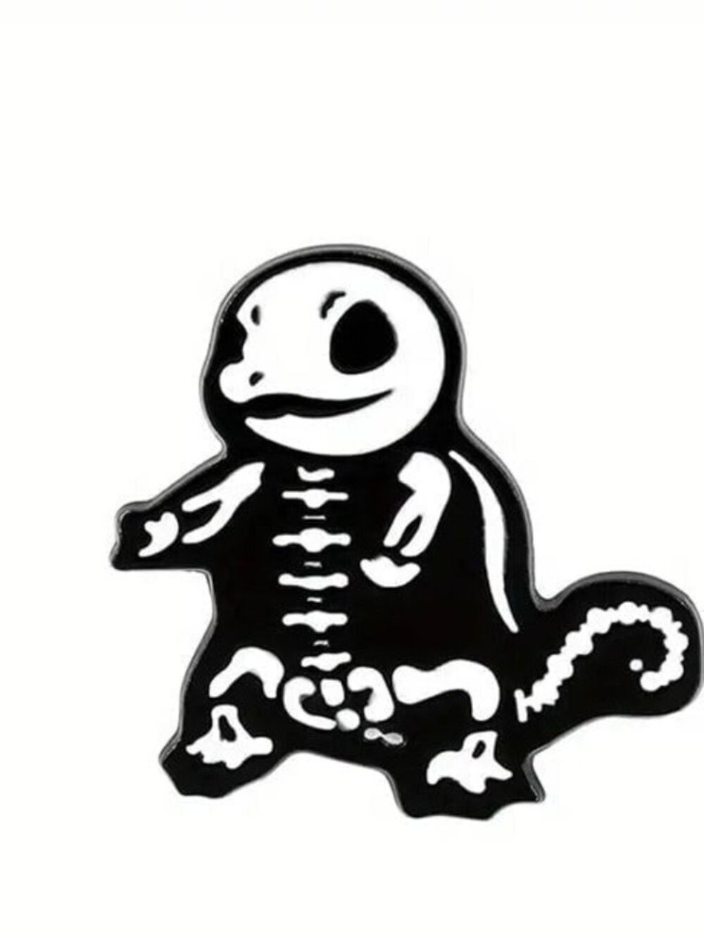 Skeletal Kanto Trio: Pokemon Bulbasaur, Squirtle, Charmander Enamel Pins - Picture 3 of 10